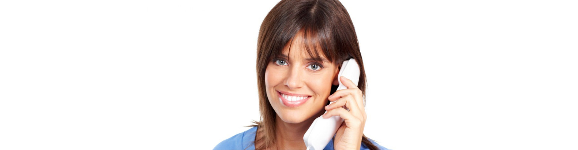 woman holding phone over her ear